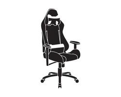 chaise silhouette icône graphique logo conception vecteur