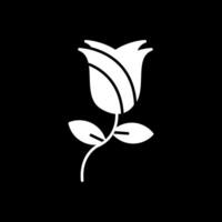 icône inversée de glyphe rose vecteur