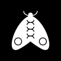 icône inversée de glyphe d'insecte vecteur