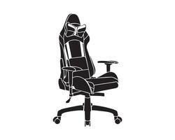 chaise silhouette icône graphique logo conception vecteur