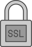 ssl fillay icône vecteur