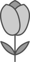 tulipe fillay icône vecteur