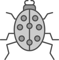scarabée fillay icône vecteur