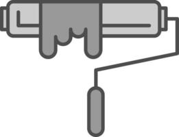 peindre rouleau fillay icône vecteur