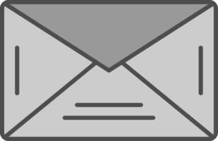 email ligne cercle icône vecteur