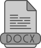 docx fillay icône vecteur