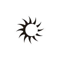 cercle tourbillon logo Cadre modèle vecteur