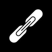 icône inversée de glyphe de lien vecteur