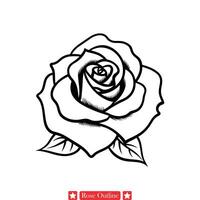enchanteur Rose ligne art Fée conte floral esquisser parfait pour les enfants s livres, garderie décor, et narration vecteur