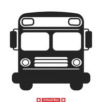 saut sur planche le connaissance Express école autobus silhouette collection vecteur