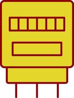 électrique compteur fillay icône vecteur