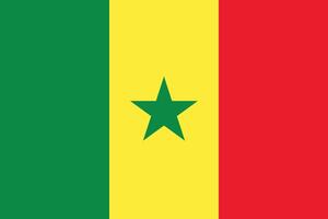 Sénégal drapeau illustration. Sénégal nationale drapeau. vecteur