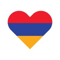 Arménie nationale drapeau illustration. Arménie cœur drapeau. vecteur