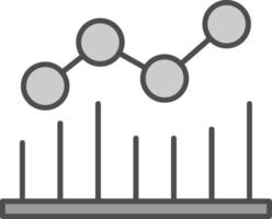 une analyse fillay icône vecteur