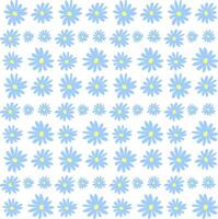 sans couture floral modèle de bleu fleurs sur une blanc Contexte vecteur