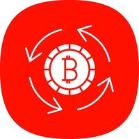 circulaire économie ligne cercle icône vecteur