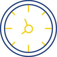 icône de deux couleurs de ligne de temps vecteur