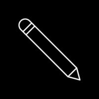 icône de ligne de stylo inversée vecteur