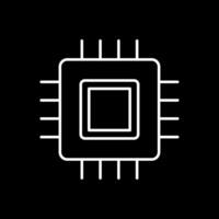 circuit planche ligne inversé icône vecteur