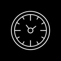 l'horloge temps ligne inversé icône vecteur