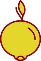 ugli fruit glyphe courbe icône vecteur