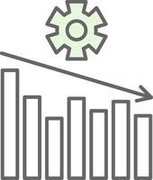 la gestion fillay icône vecteur