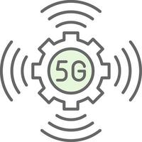 5g fillay icône vecteur