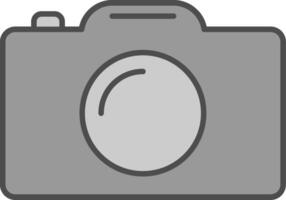 icône de deux couleurs de ligne de caméra vecteur