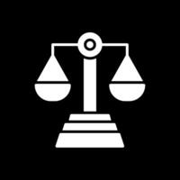 icône inversée de glyphe de loi vecteur