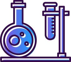 laboratoire pente rempli icône vecteur