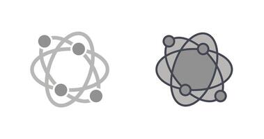 atomique structure icône vecteur