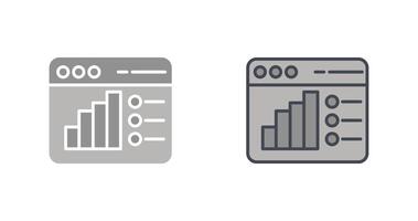 icône d'analyse web vecteur