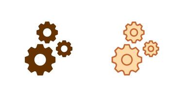 icône de plusieurs roues dentées vecteur