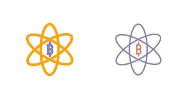 bitcoin science icône vecteur