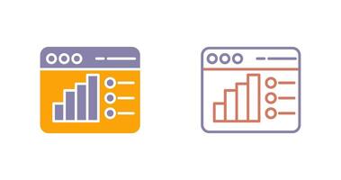 icône d'analyse web vecteur