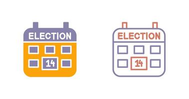 élection journée icône vecteur