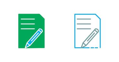 icône de modification de document vecteur