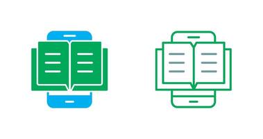 icône de livre électronique vecteur