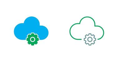 icône de l'informatique en nuage vecteur