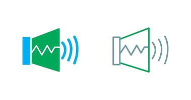 l'audio sur icône vecteur