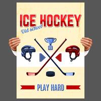 Affiche de hockey sur glace