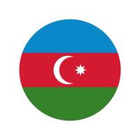 Azerbaïdjan drapeau dans vecteur