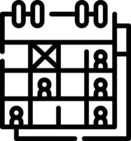 calendrier icône symbole image vecteur