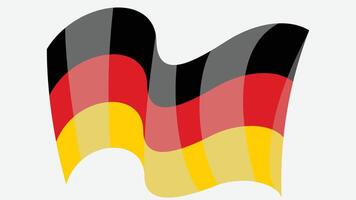 3d style drapeau de Allemagne pays illustration vecteur