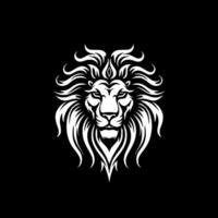 lion, noir et blanc illustration vecteur