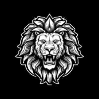 lion, minimaliste et Facile silhouette - illustration vecteur