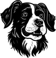 terrier - minimaliste et plat logo - illustration vecteur