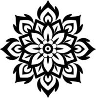 mandala - minimaliste et plat logo - illustration vecteur