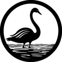 cygne - haute qualité logo - illustration idéal pour T-shirt graphique vecteur