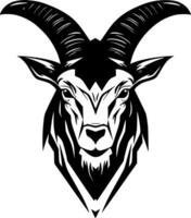 chèvre - minimaliste et plat logo - illustration vecteur